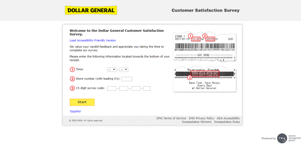dollar general customer survey take