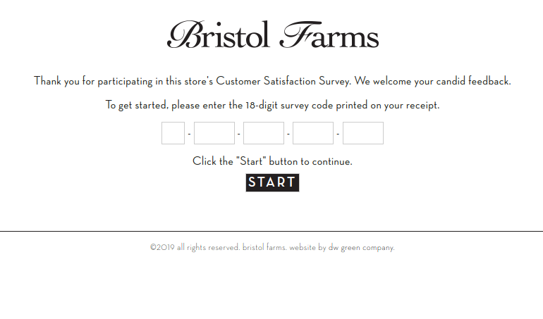 Bristol Farms Survey