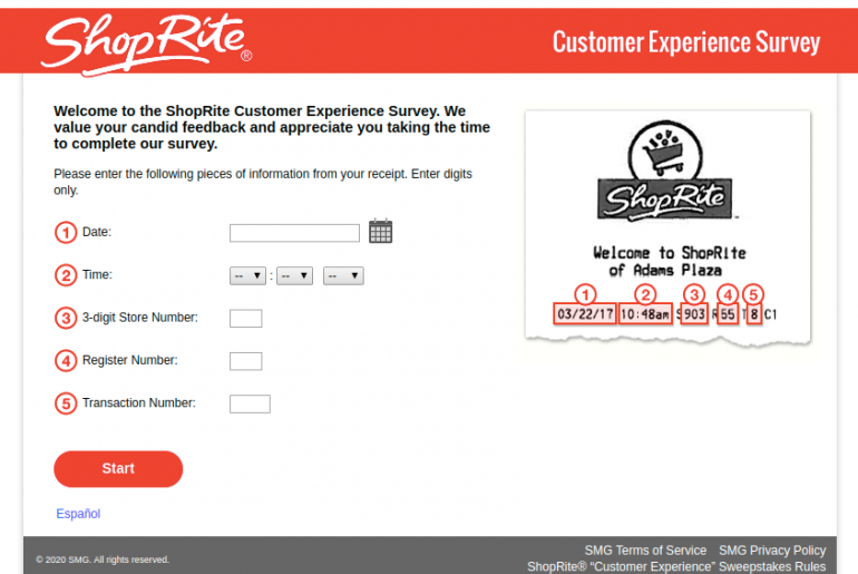 ShopRite Customer Experience Survey