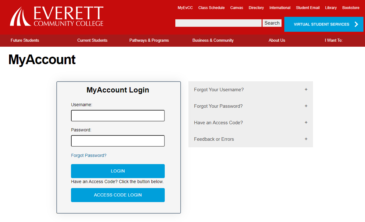 EvCC account login