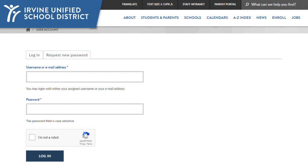 IUSD Parent Login