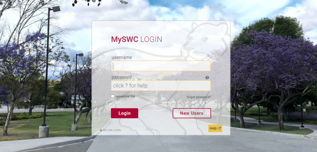 MySWC Account login