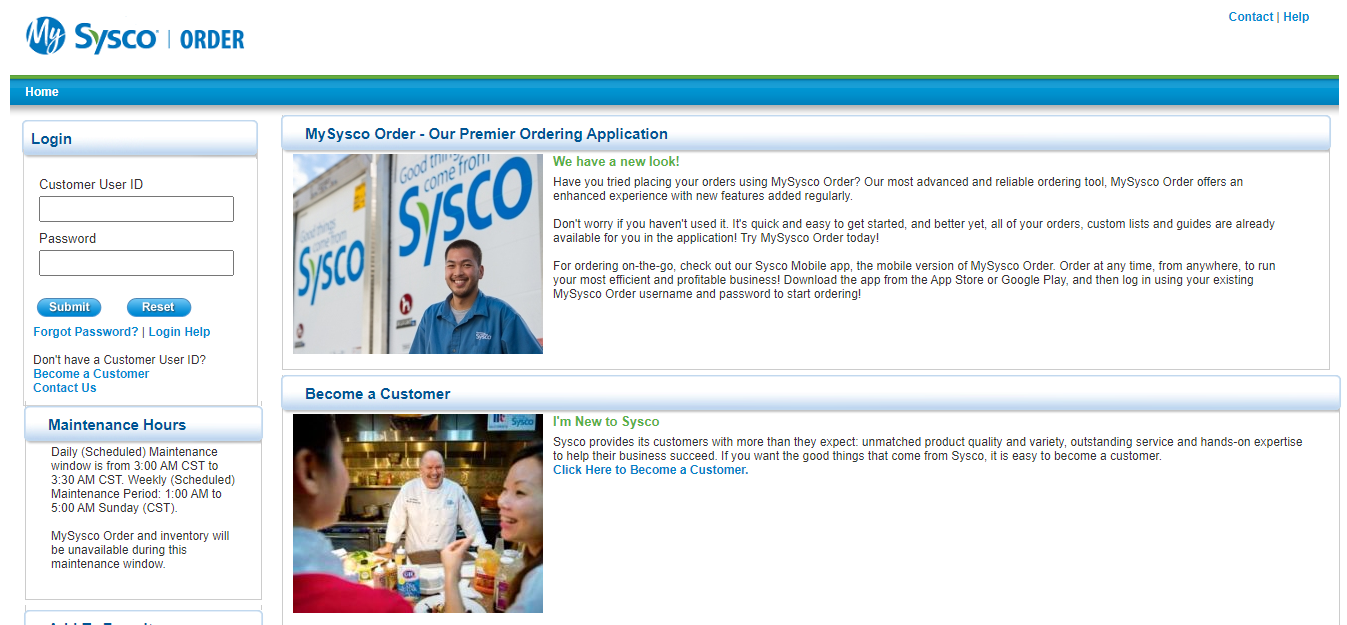 Sysco net login