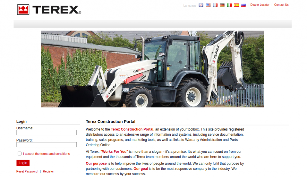 terex login