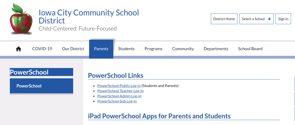 iccsd powerschool parent logo