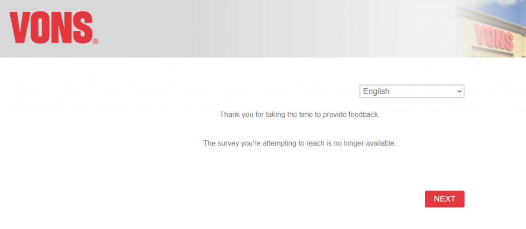 Vons Survey