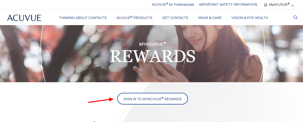 acuvue rewards login