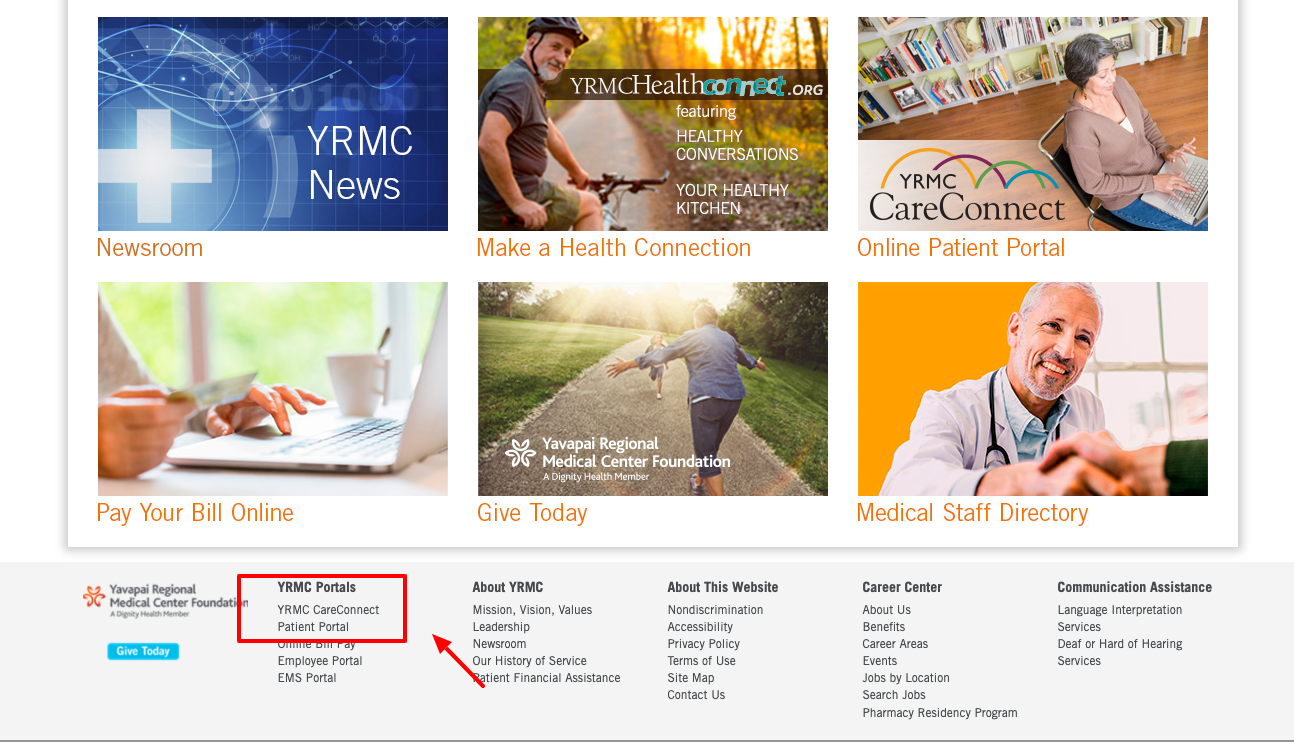 yrmc careconnect login