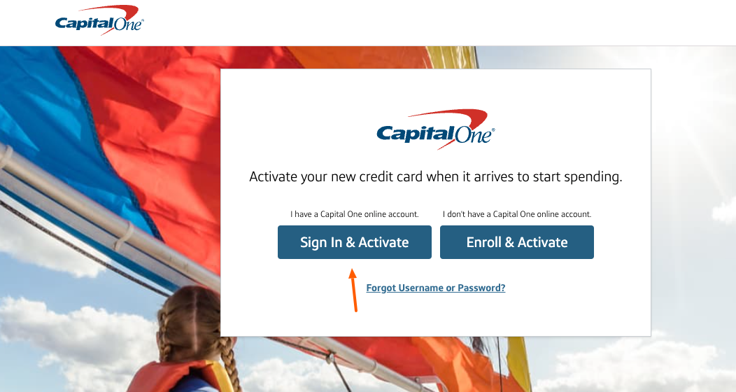  activate capital one credit card