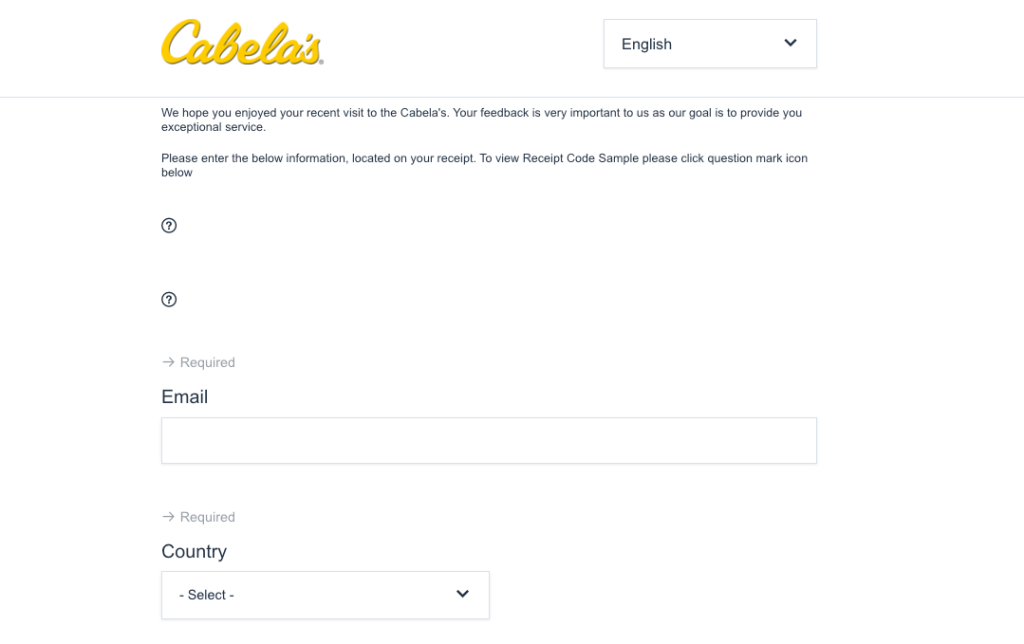 cabelas survey