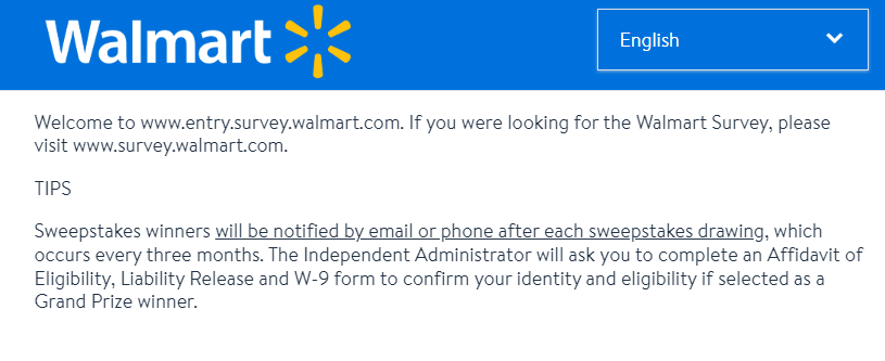 Walmart survey steps